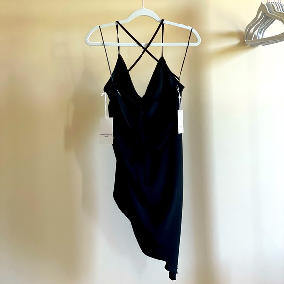 NWT Amanda Uprichard Janet Dress in Black Size XL - Picture 5 of 11